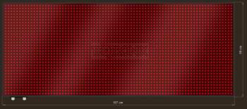 LED Grafische display XTG20-410-ZX   80x32=2560px  167cm x 69cm