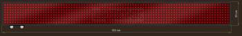 LED Grafische display XTG20-111-ZX   88x8=704px  183cm x 20cm