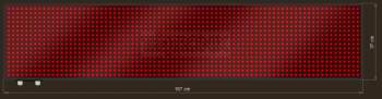 LED Grafische display XTG20-210-ZX   80x16=1280px  167cm x 37cm
