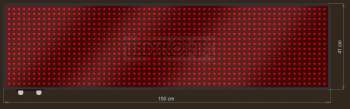 LED Grafische display XTG23-208-ZX   64x16=1024px  150cm x 41cm