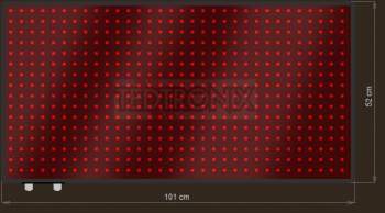 LED Text Display XTT30-204-ZX   32x16=512px  101cm x 52cm